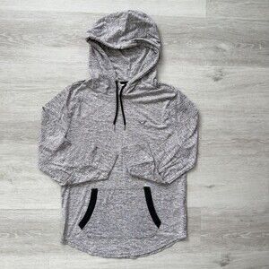 Hollister California Hoodie Men's Size Small Heather Grey Pullover Slim Fit EUC